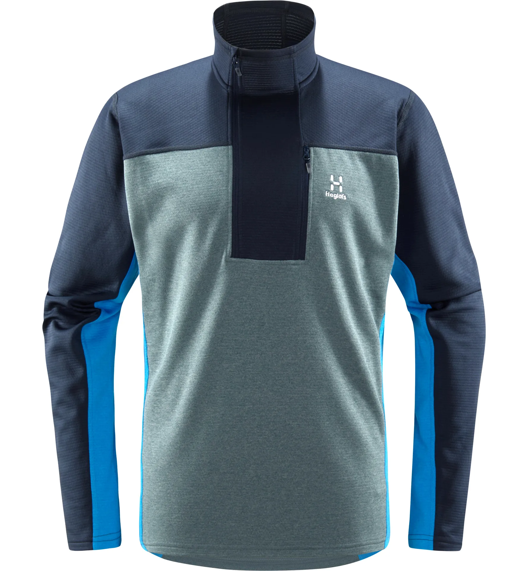 ROC Flash Mid Halfzip Men Tarn blue/Steel blue