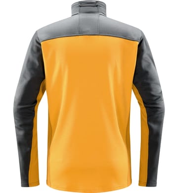 ROC Flash Mid Halfzip Men Magnetite/Sunny yellow