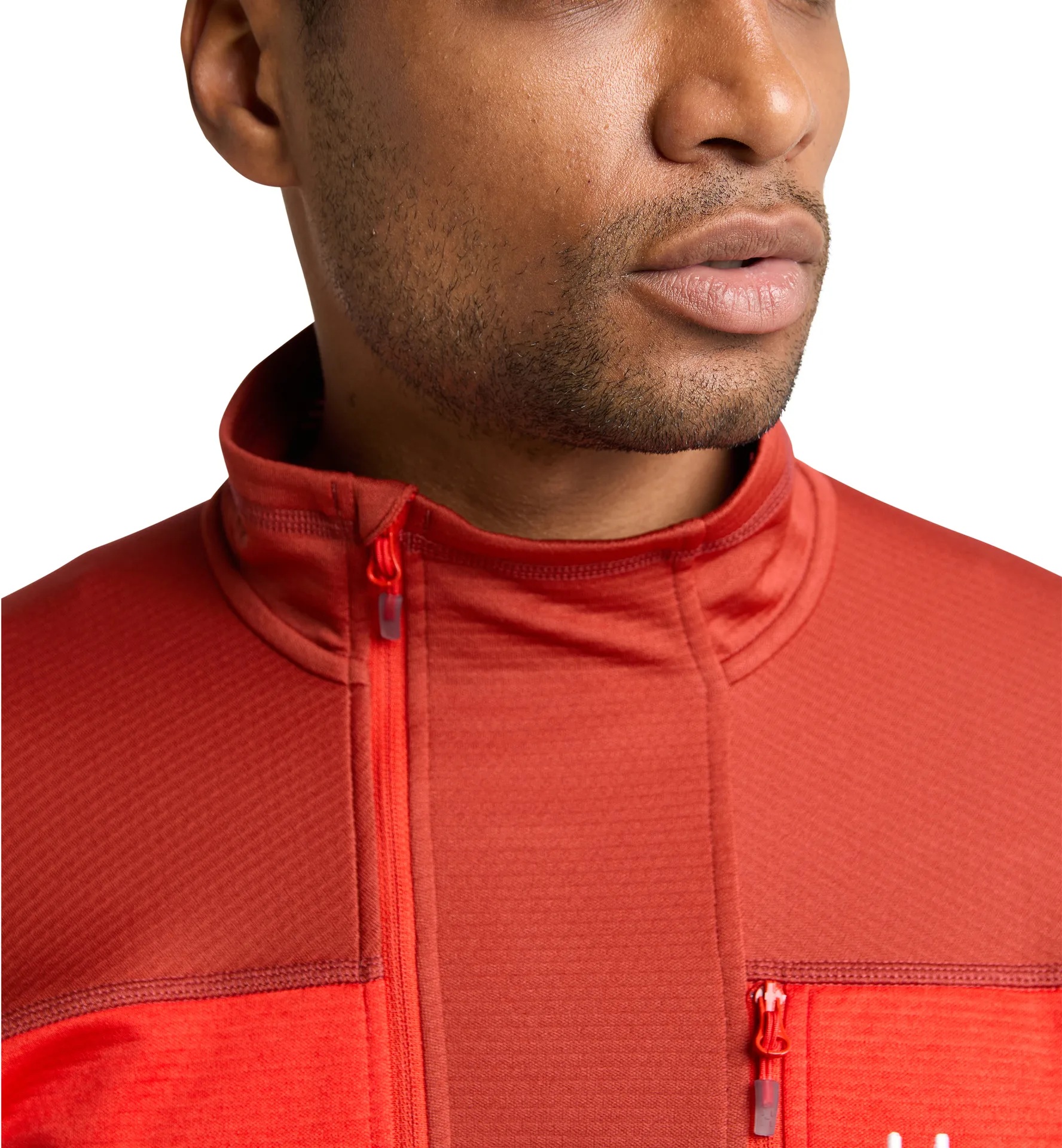 ROC Flash Mid Halfzip Men Corrosion/Zenith red