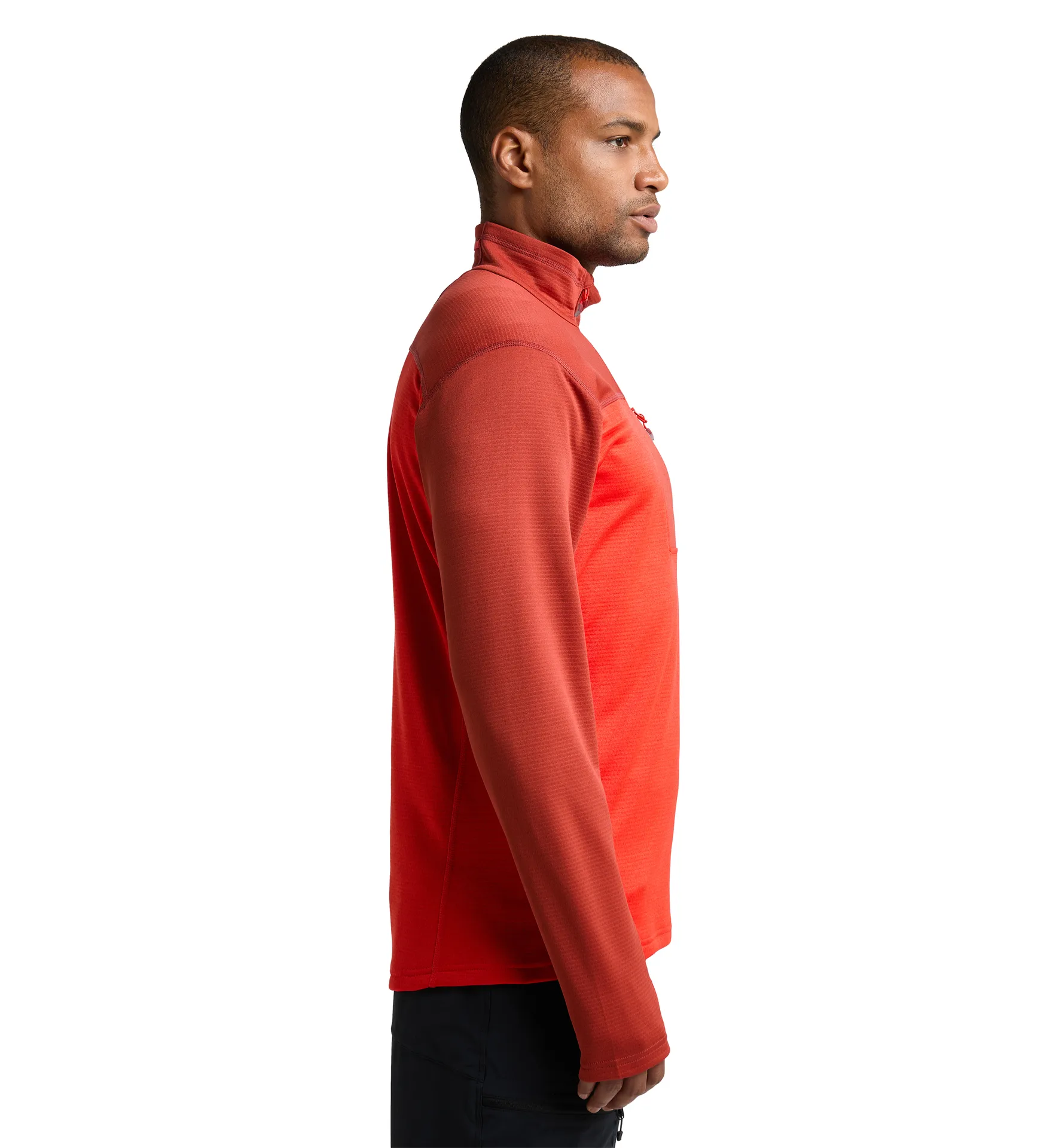 ROC Flash Mid Halfzip Men Corrosion/Zenith red