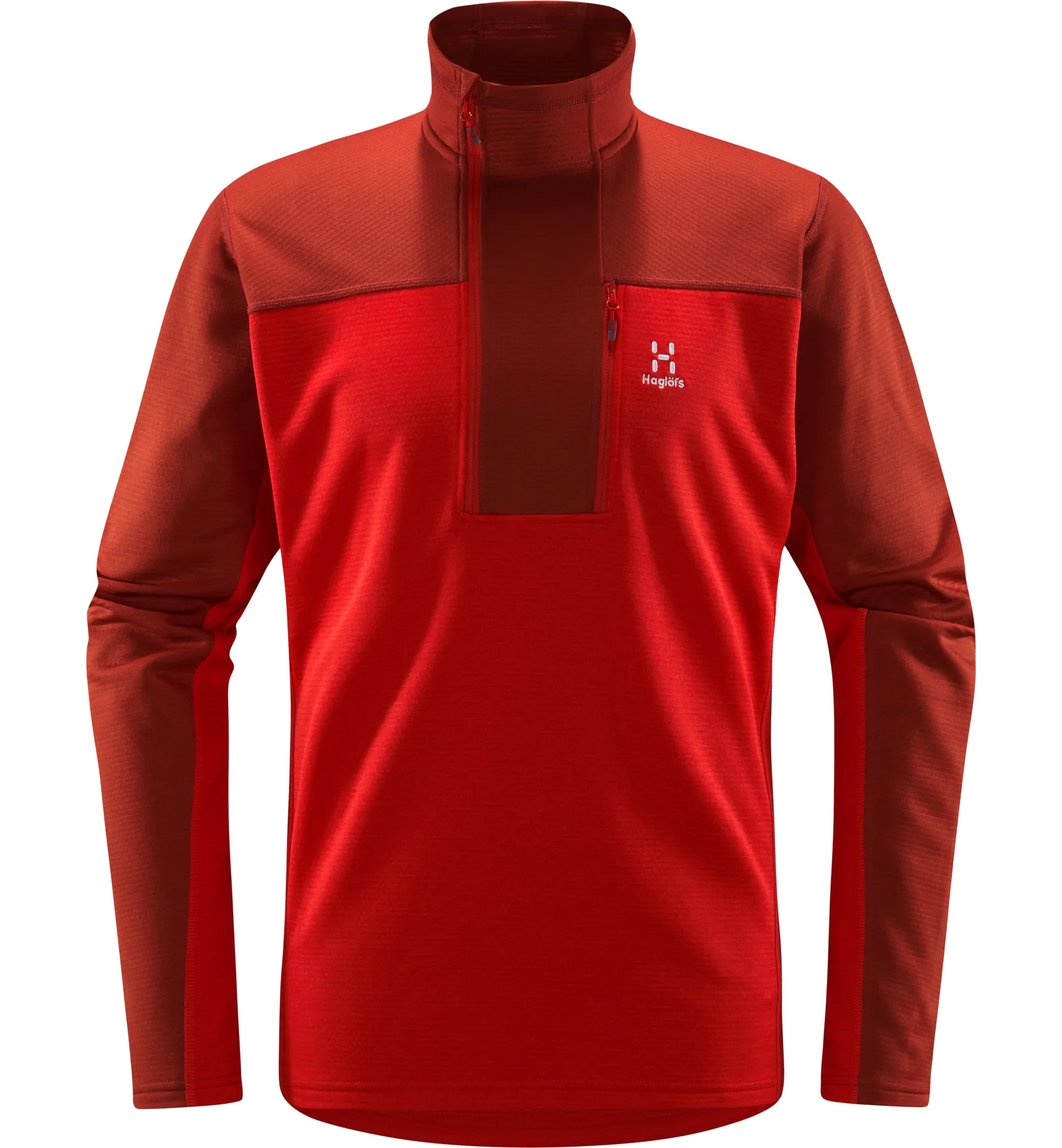 ROC Flash Mid Halfzip Men Corrosion/Zenith red