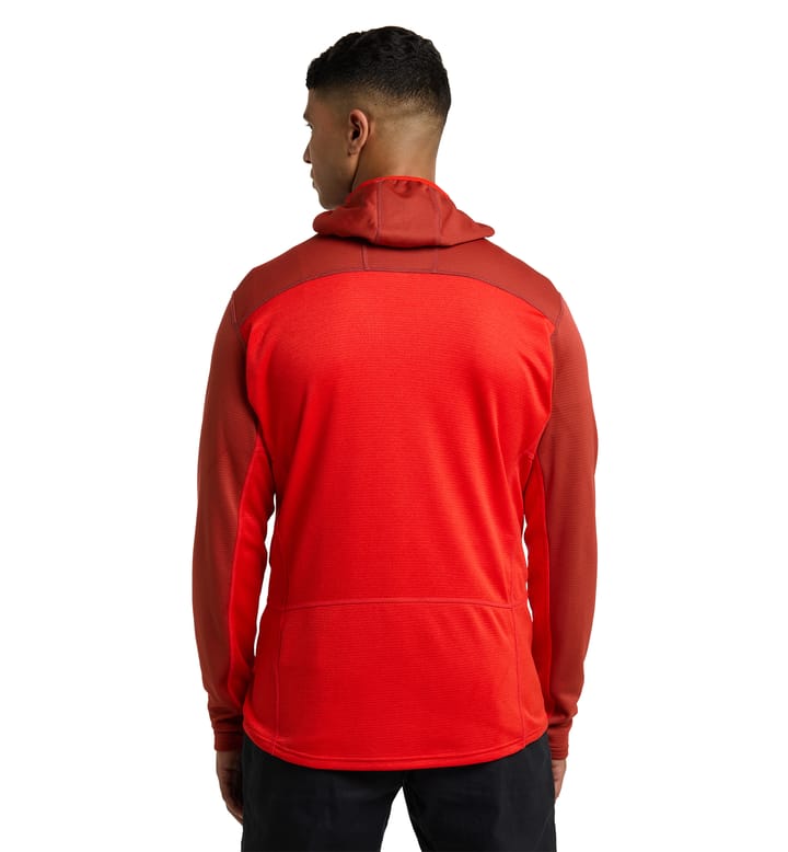 ROC Flash Mid Hood Men Corrosion/Zenith red