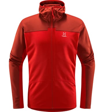 ROC Flash Mid Hood Men Corrosion/Zenith red