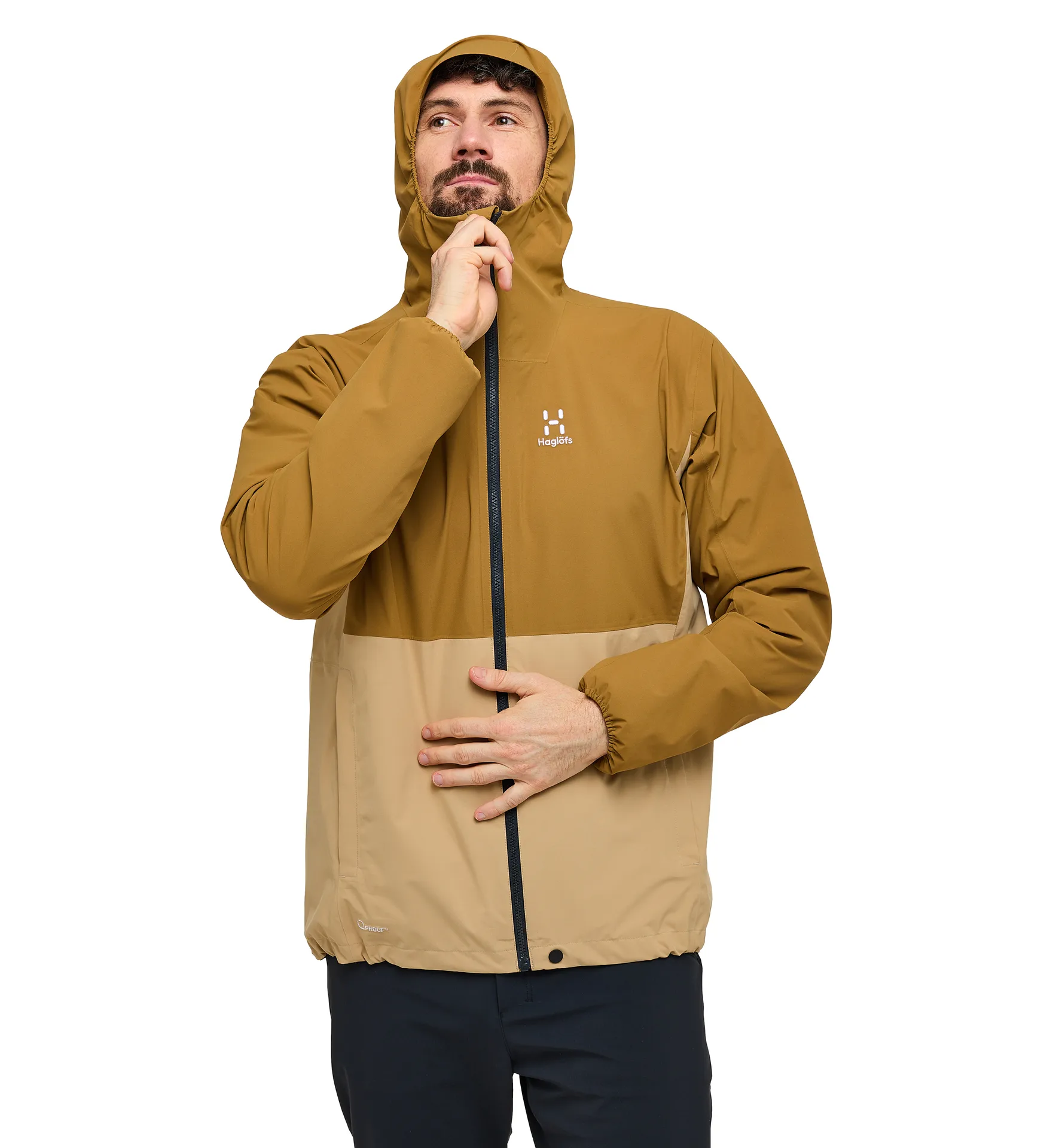 Sparv Proof Jacket Men Sand/Cinnamon Brown