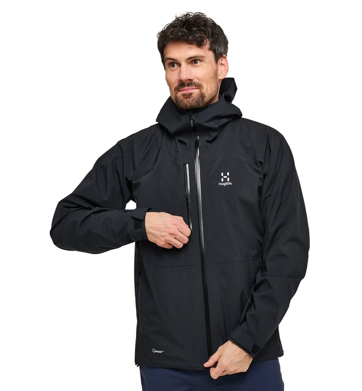 Front Proof Jacket Men True Black