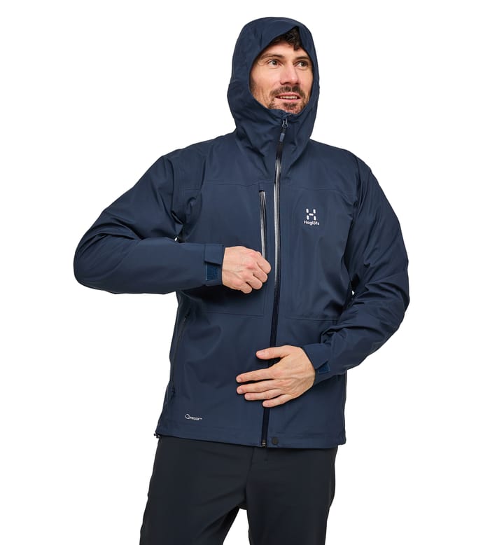 Front Proof Jacket Men Tarn Blue