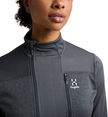 ROC Flash Mid Halfzip Women Magnetite