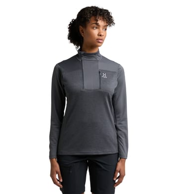 ROC Flash Mid Halfzip Women Magnetite