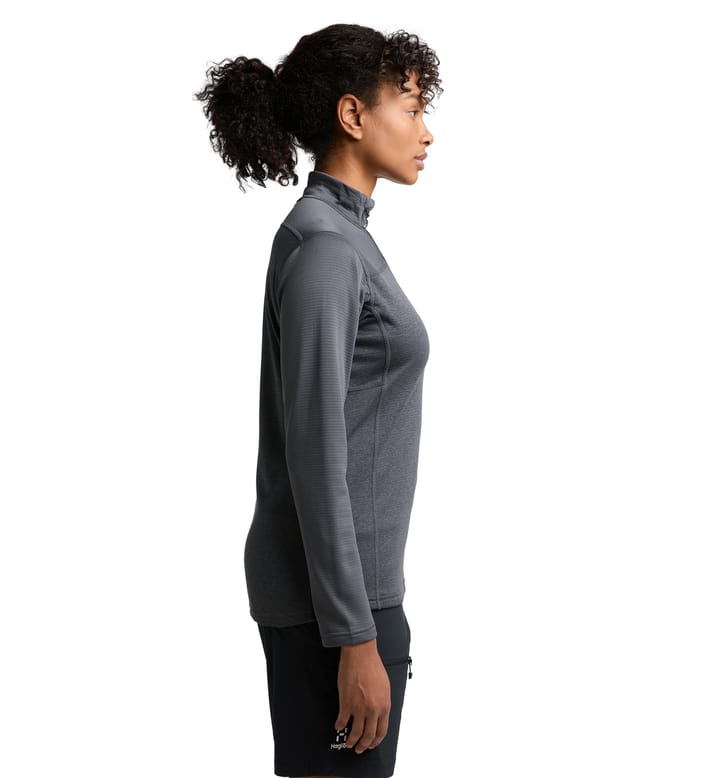 ROC Flash Mid Halfzip Women Magnetite