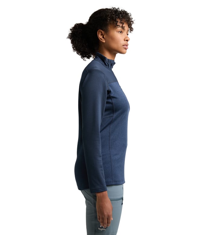 ROC Flash Mid Halfzip Women Tarn Blue