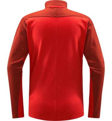 ROC Flash Mid Halfzip Women Corrosion/Poppy red