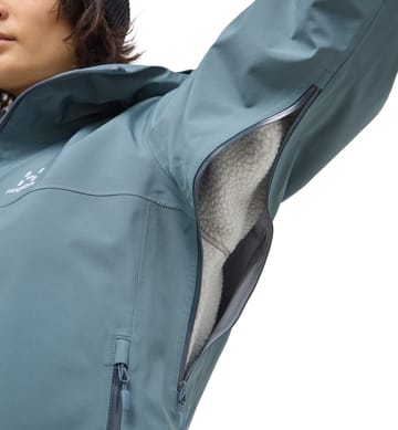 Front Proof Jacket Women Steel Blue