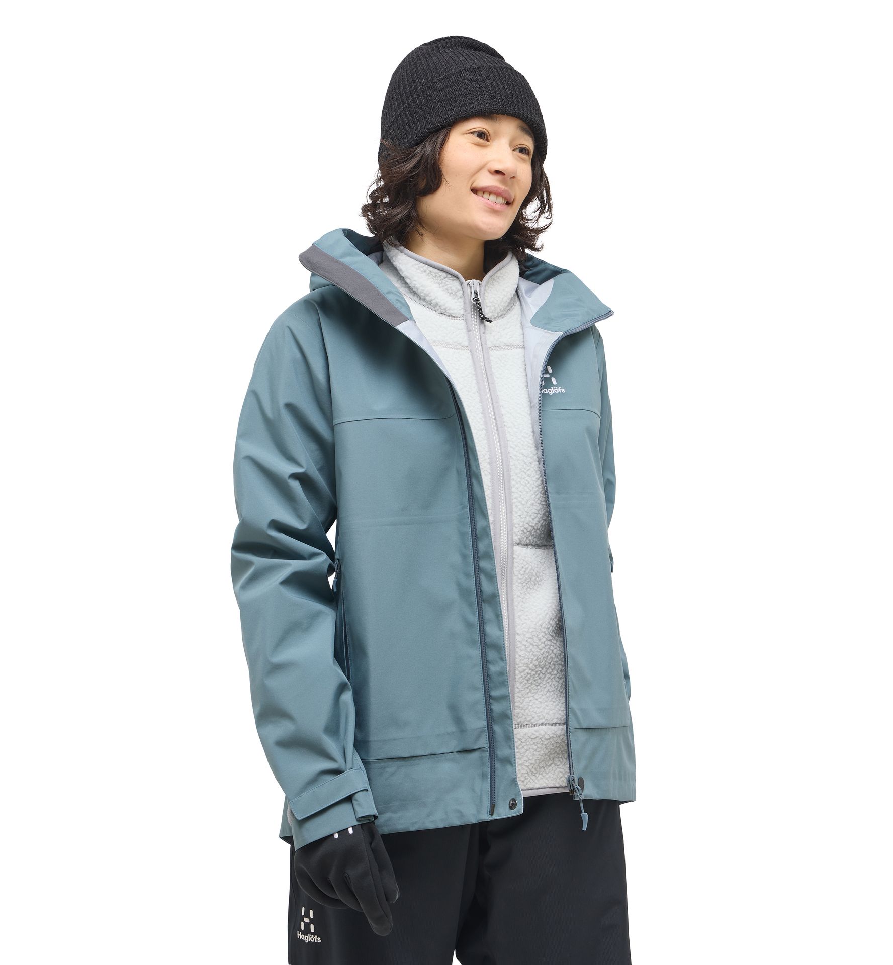 Front Proof Jacket Women Steel Blue