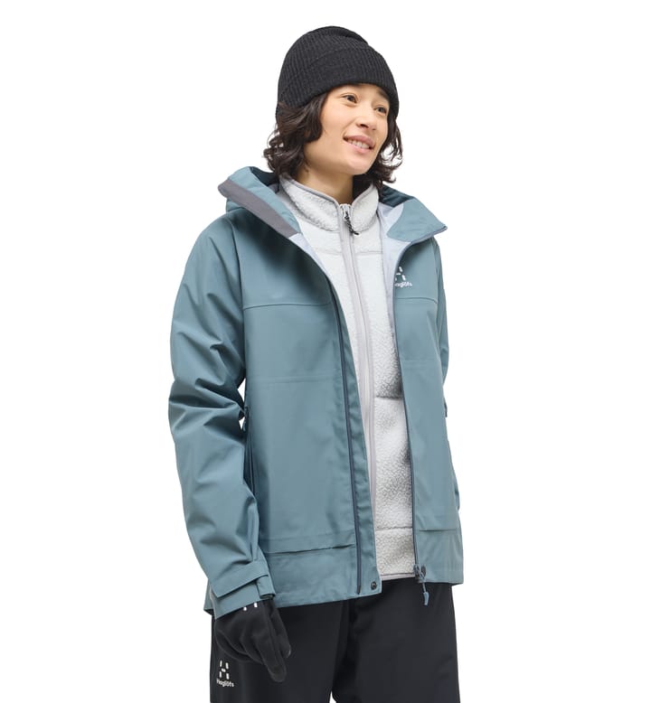 Front Proof Jacket Women Steel Blue