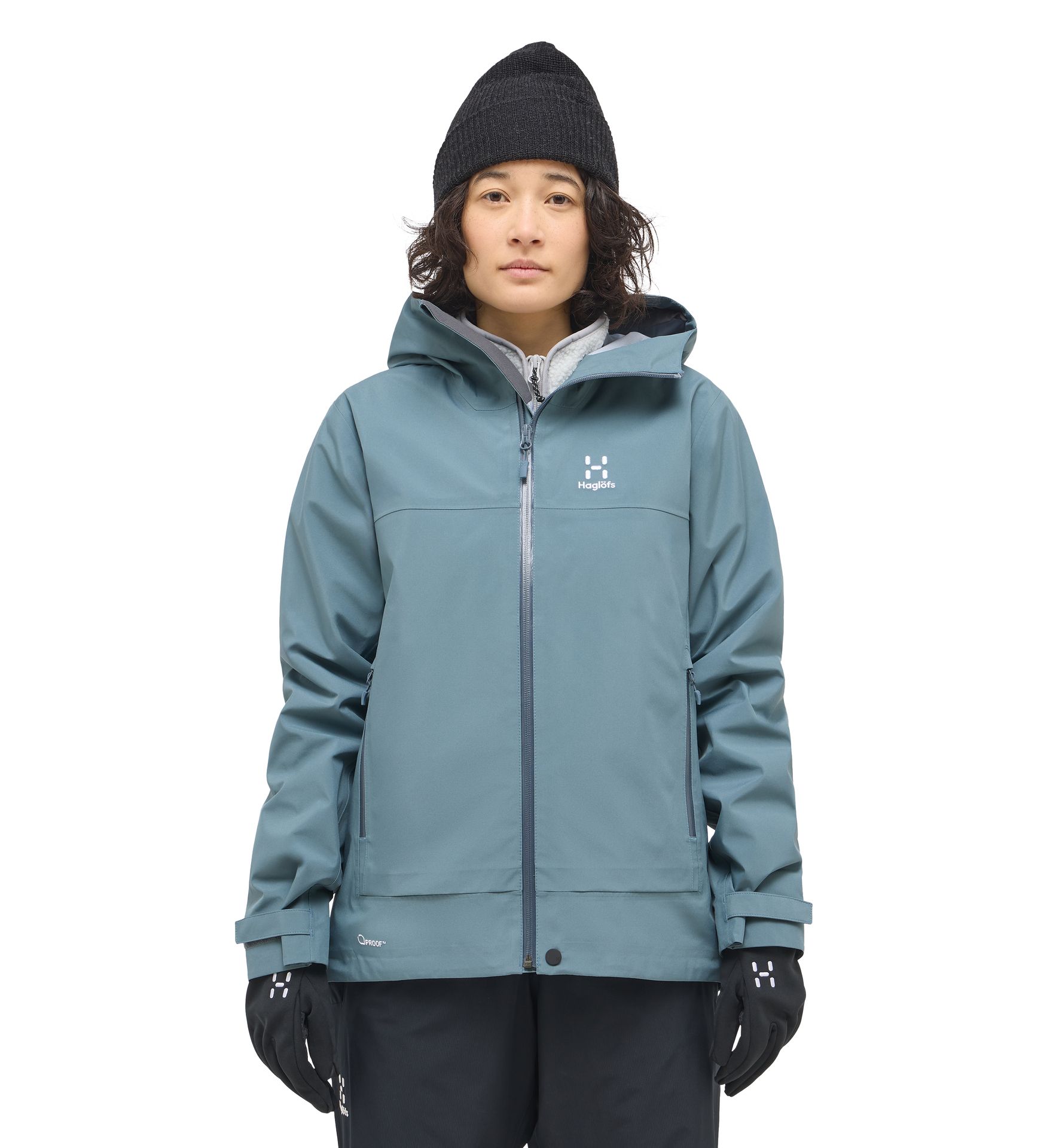 Front Proof Jacket Women Steel Blue Front Proof Jacket Women Steel Blue