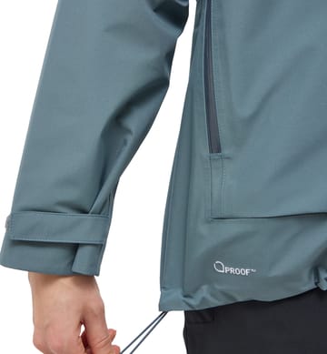 Front Proof Jacket Women Steel Blue