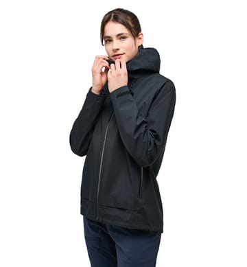 Front Proof Jacket Women True Black