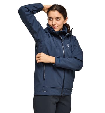 Front Proof Jacket Women Tarn Blue