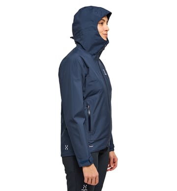 Front Proof Jacket Women Tarn Blue