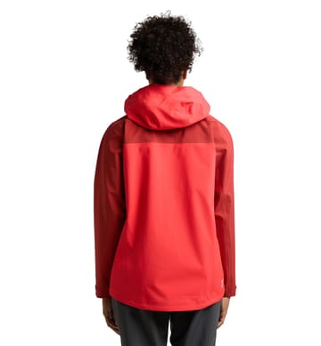 Front Proof Jacket Women Poppy red/Corrosion