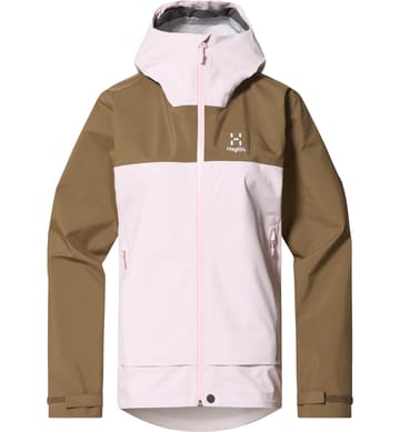 Front Proof Jacket Women Fresh Pink/Teak Brown