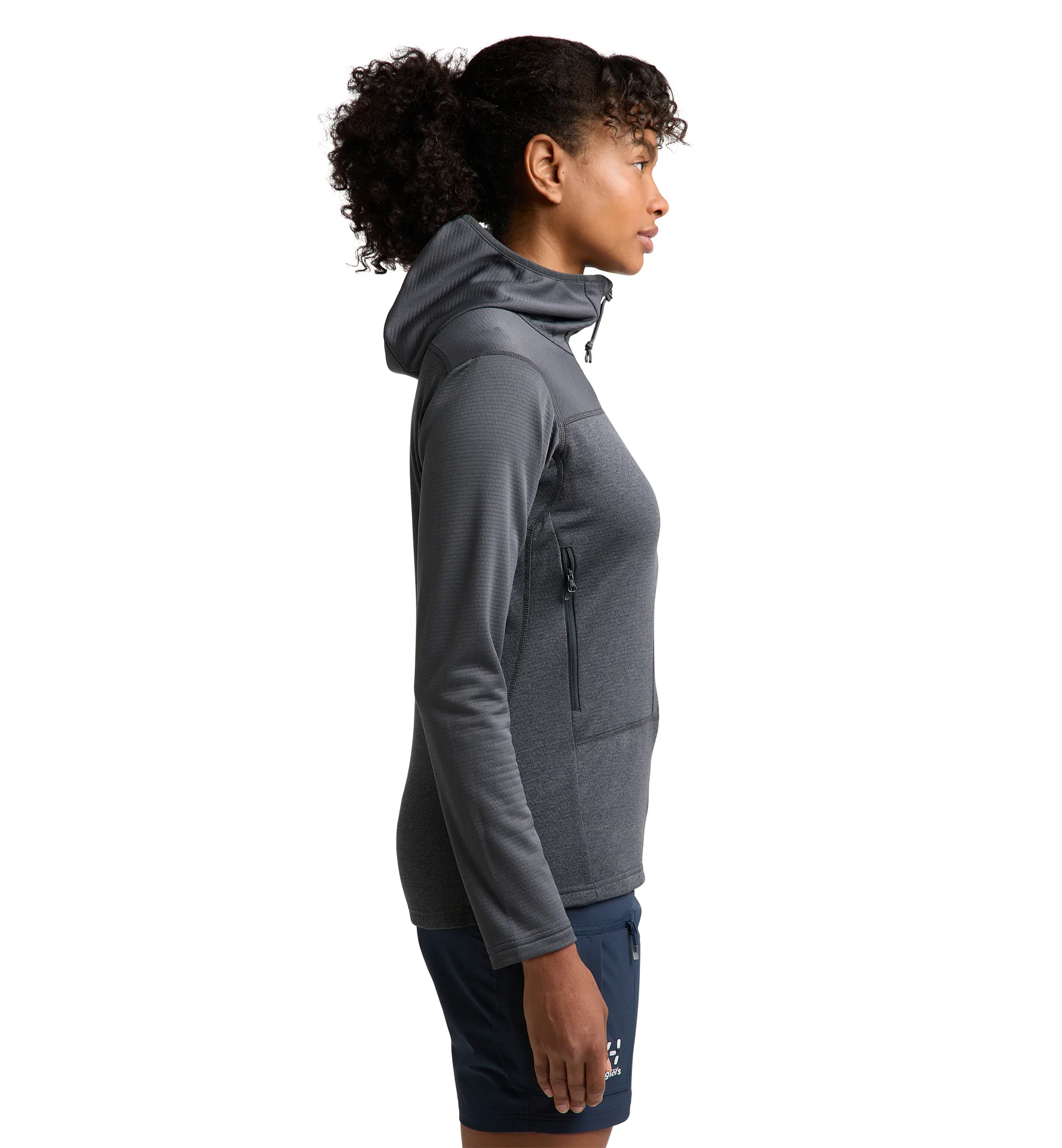 ROC Flash Mid Hood Women Magnetite