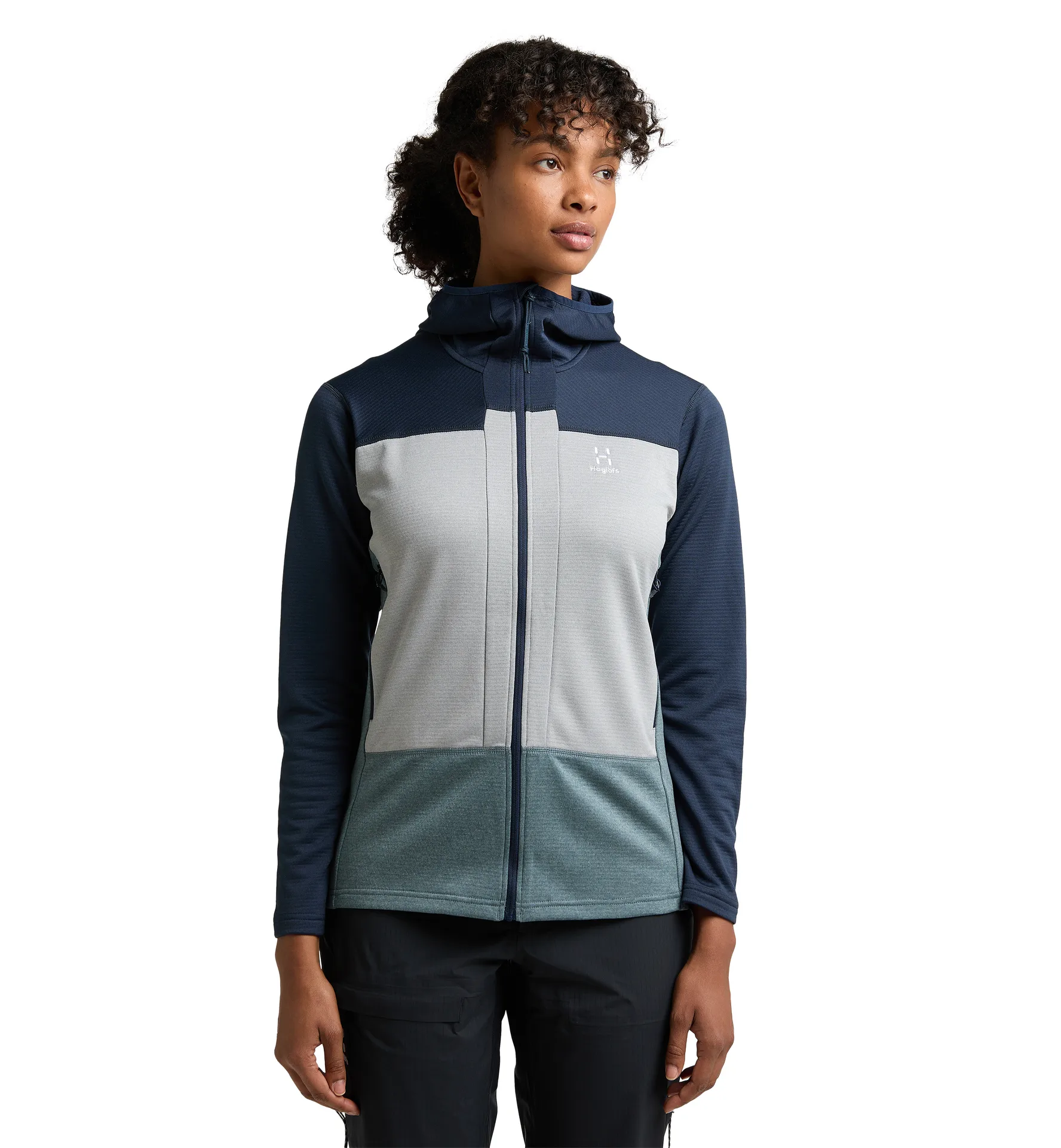 ROC Flash Mid Hood Women Tarn blue/Concrete