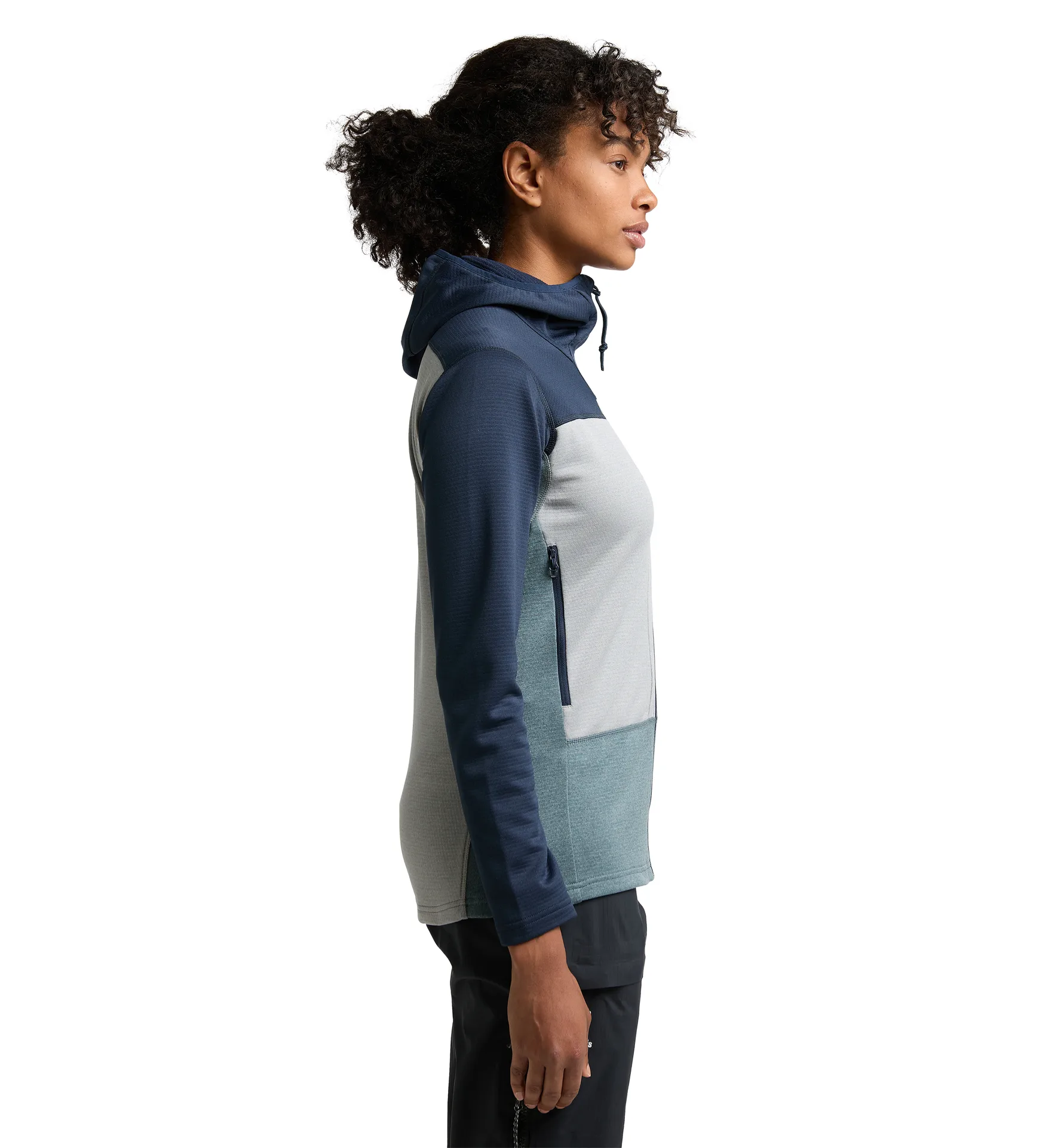 ROC Flash Mid Hood Women Tarn blue/Concrete