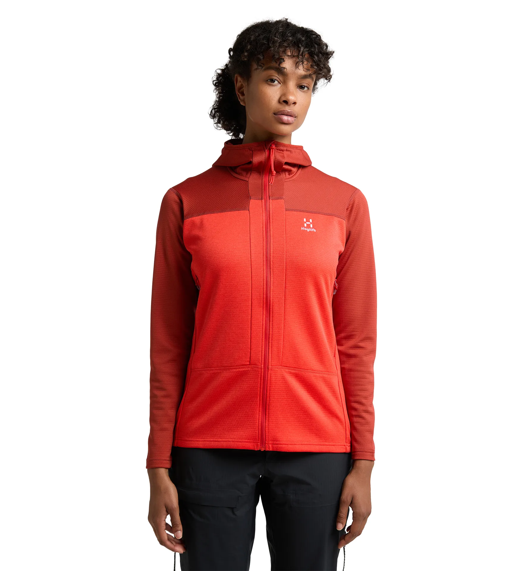 ROC Flash Mid Hood Women Corrosion/Poppy red