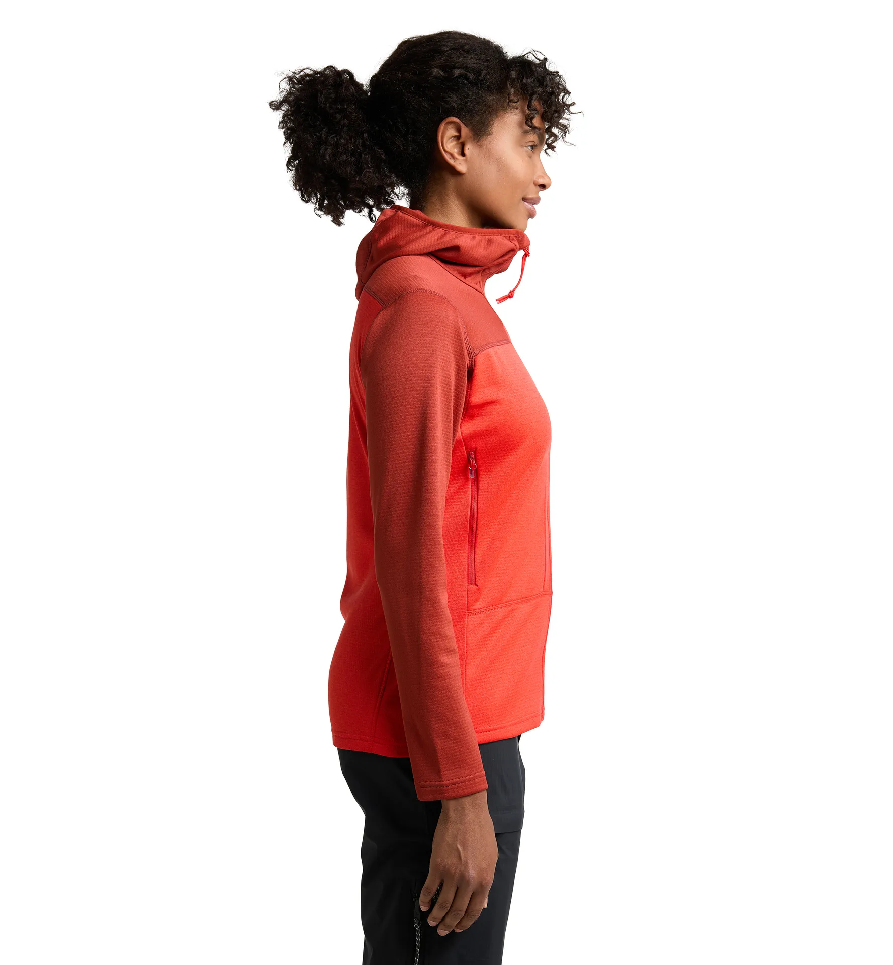 ROC Flash Mid Hood Women Corrosion/Poppy red