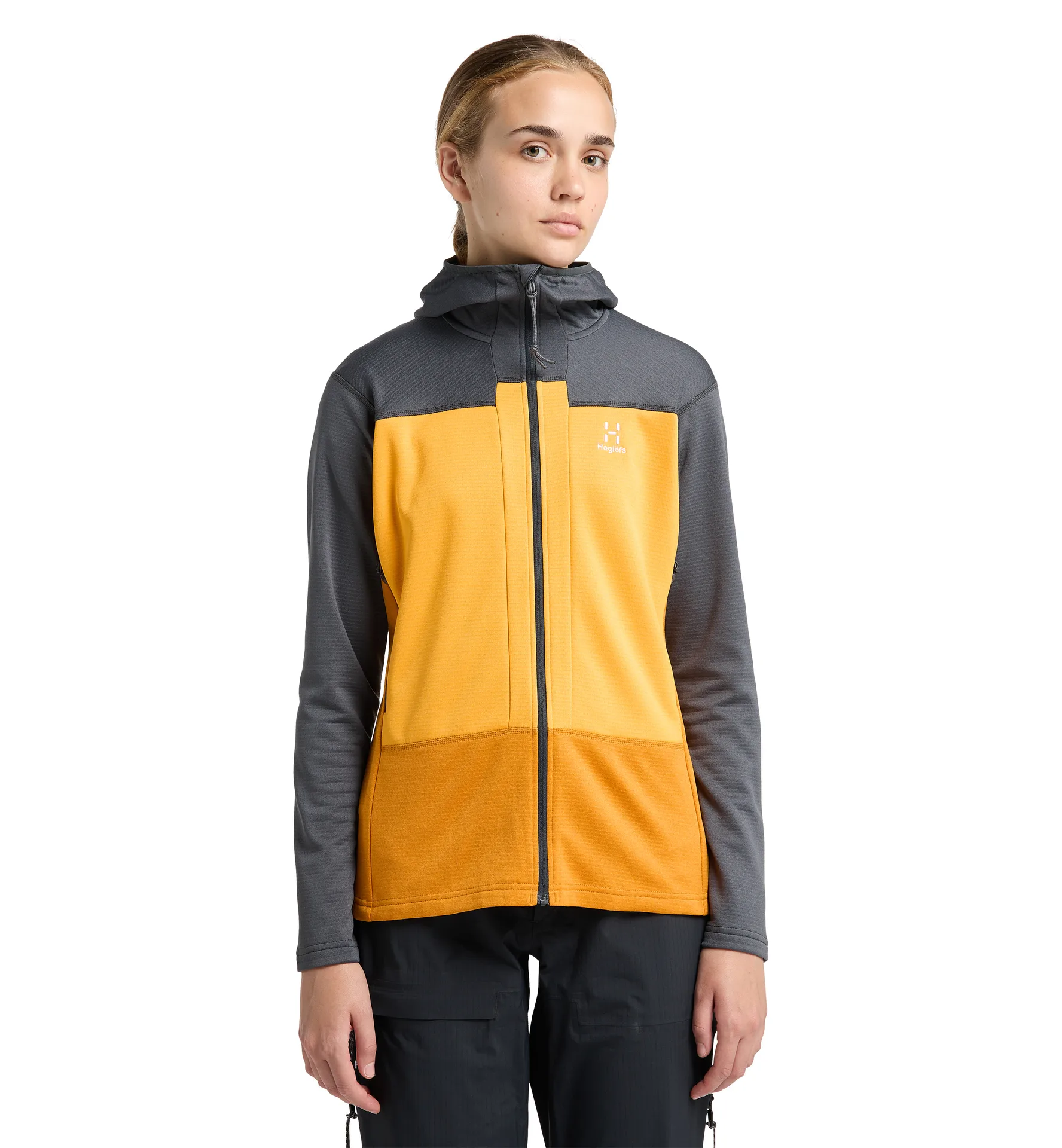 ROC Flash Mid Hood Women Magnetite/Sunny yellow