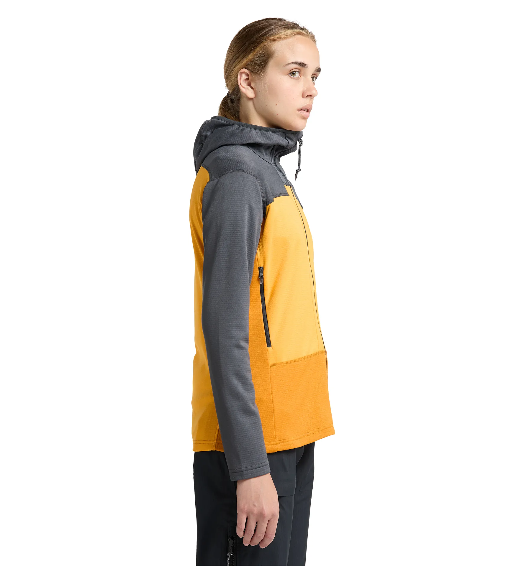ROC Flash Mid Hood Women Magnetite/Sunny yellow