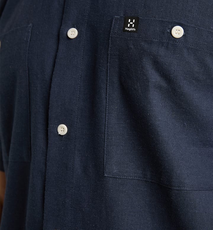 Curious Hemp SS Shirt Men Tarn Blue