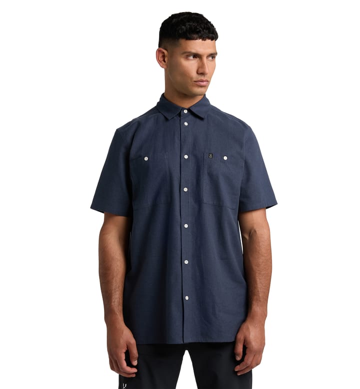 Curious Hemp SS Shirt Men Tarn Blue