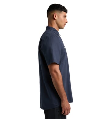 Curious Hemp SS Shirt Men Tarn Blue