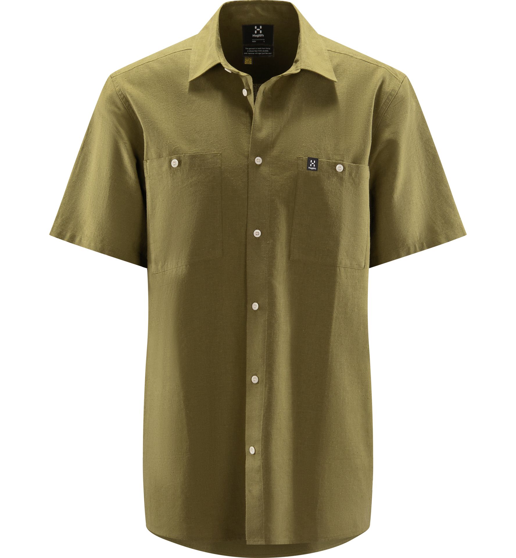 Curious Hemp SS Shirt Men Olive Green