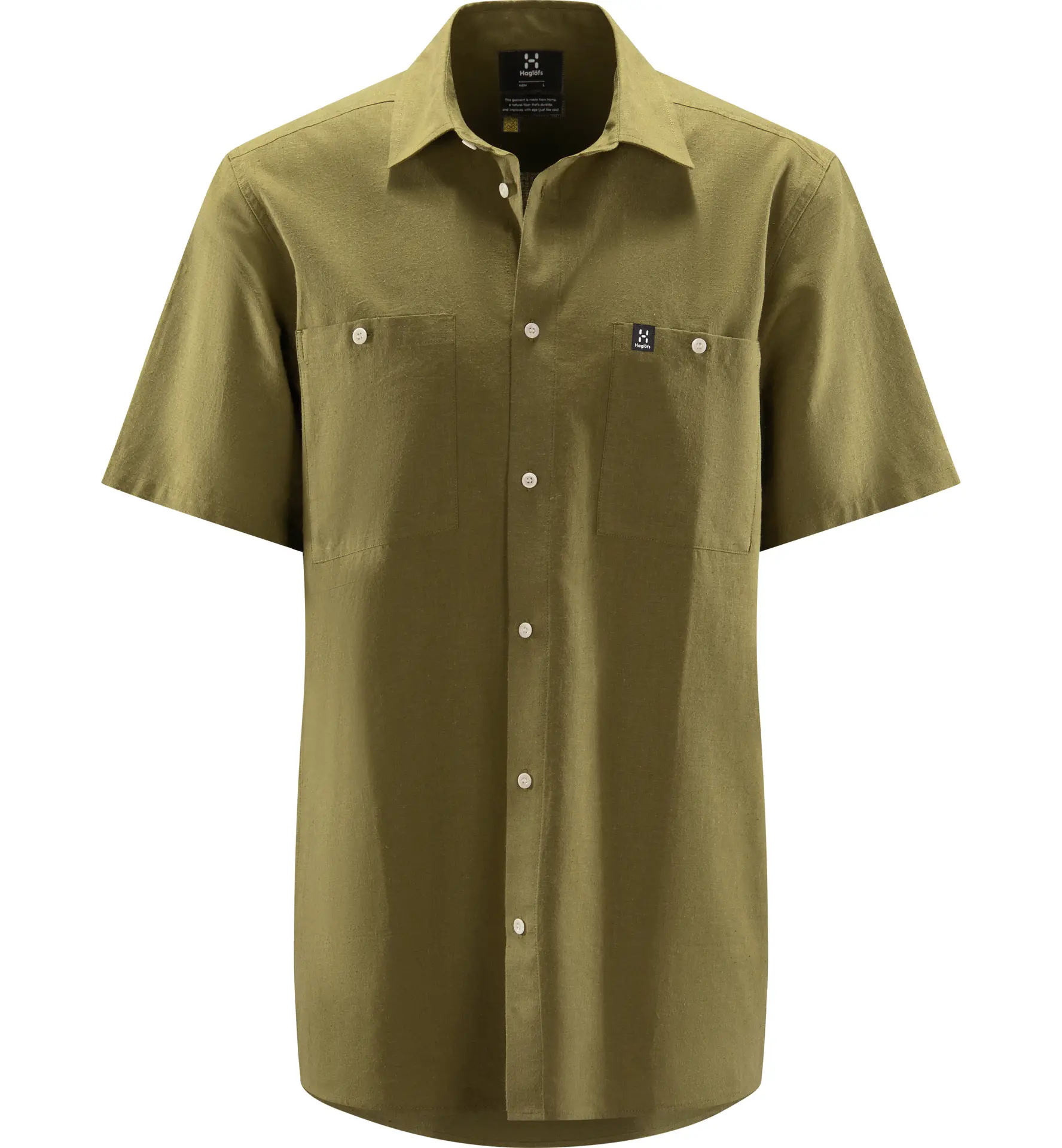 Curious Hemp SS Shirt Men Olive Green