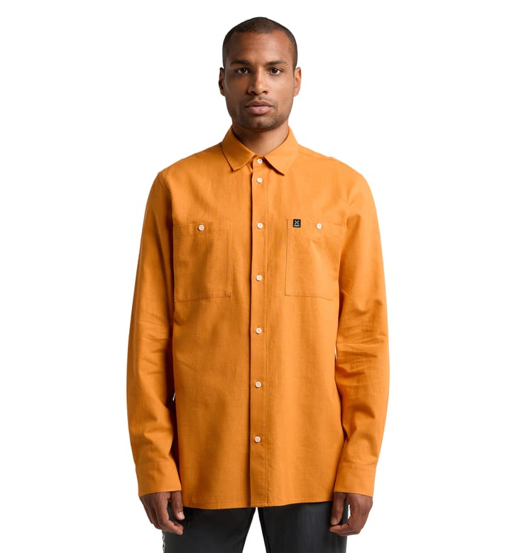 Curious Hemp Shirt Men Desert Yellow