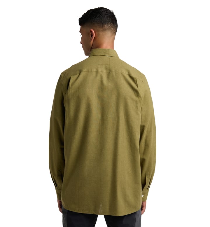 Curious Hemp Shirt Men Olive Green