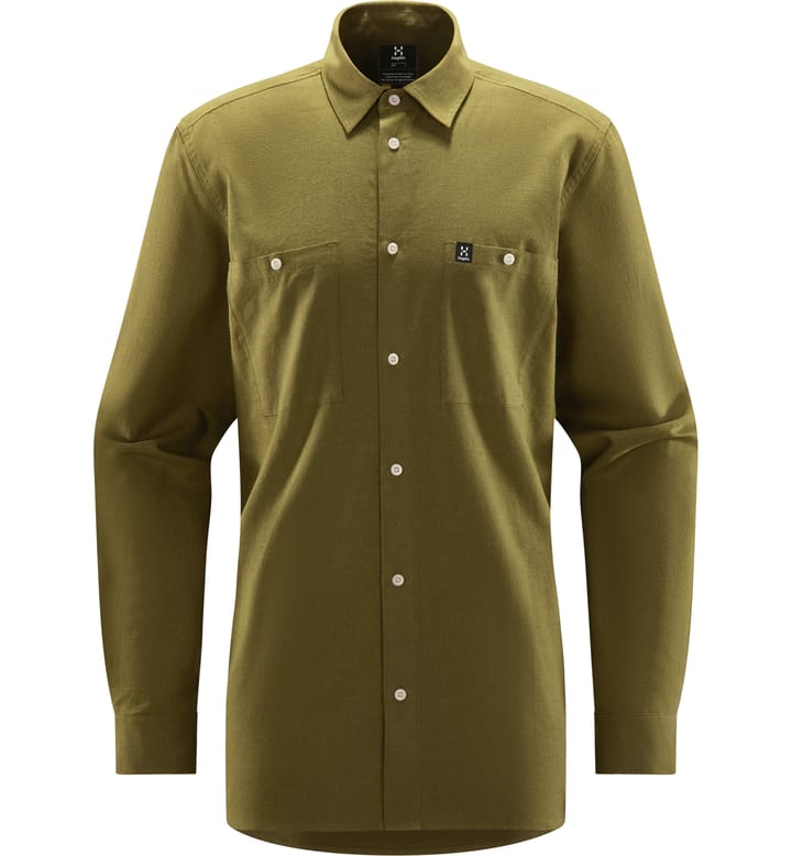 Curious Hemp Shirt Men Olive Green