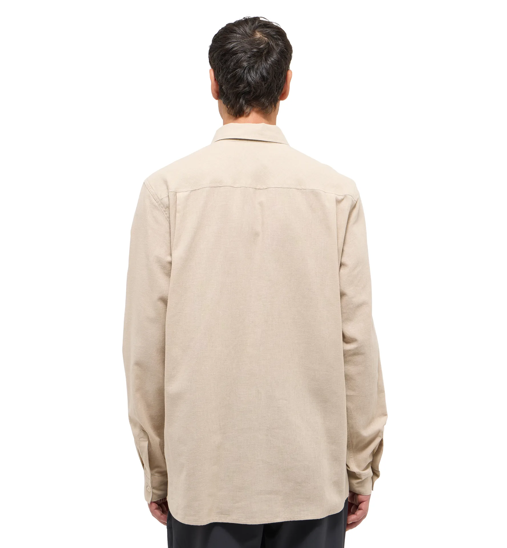 Curious Hemp Shirt Men Chalk Beige