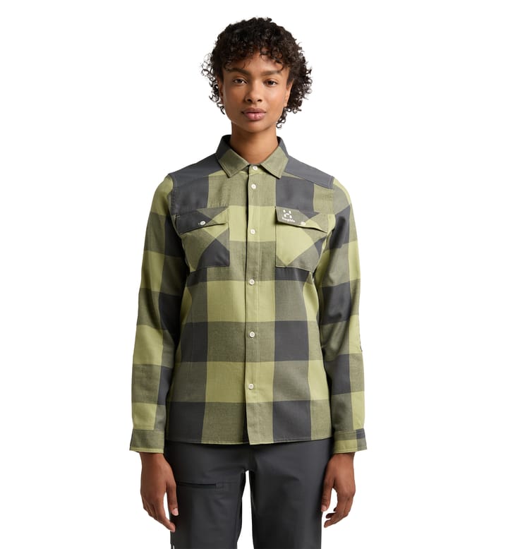 Timmer Shirt Women Thyme Green/Magnetite