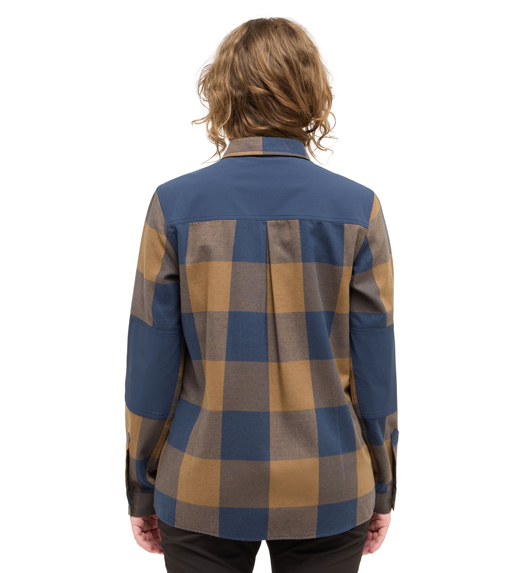 Timmer Shirt Women Teak Brown/Tarn blue