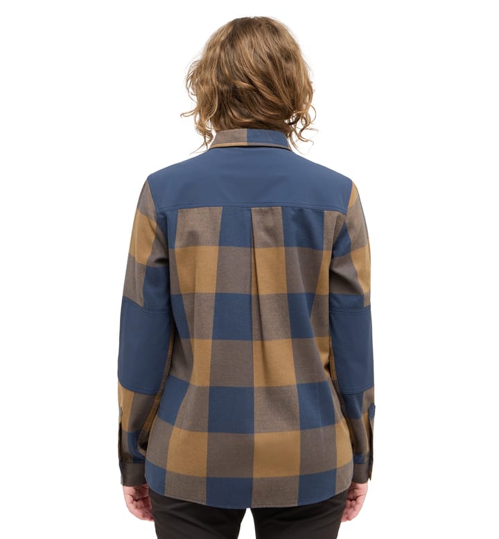 Timmer Shirt Women Teak Brown/Tarn blue Timmer Shirt Women Teak Brown/Tarn blue