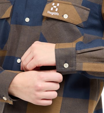 Timmer Shirt Women Teak Brown/Tarn blue