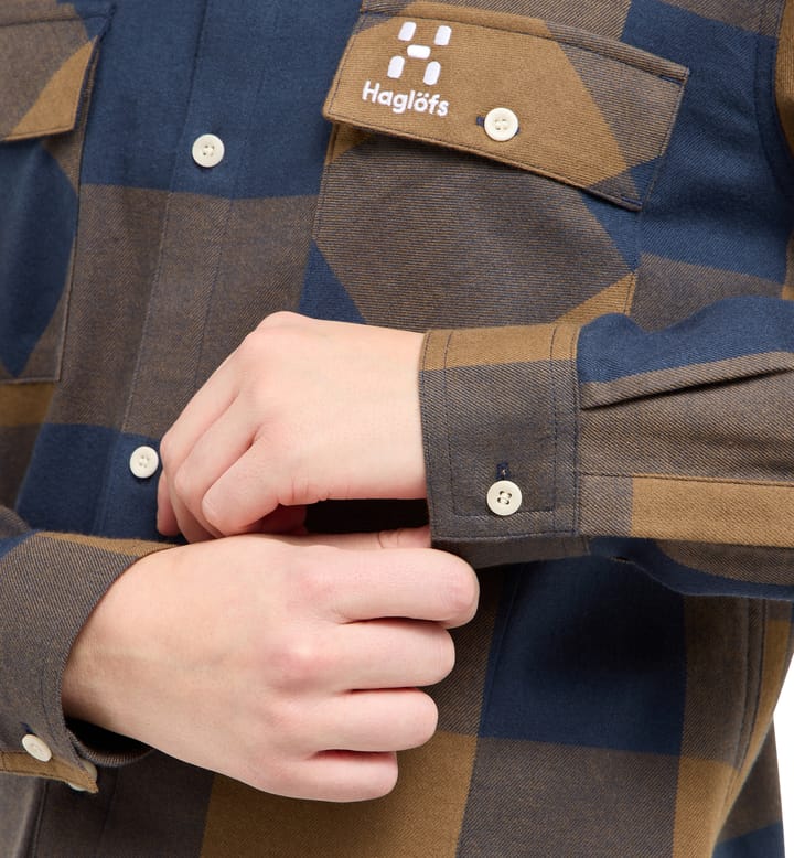 Timmer Shirt Women Teak Brown/Tarn blue Timmer Shirt Women Teak Brown/Tarn blue