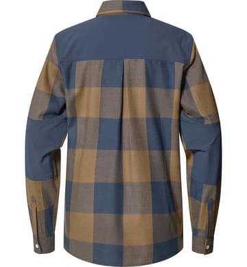 Timmer Shirt Women Teak Brown/Tarn blue
