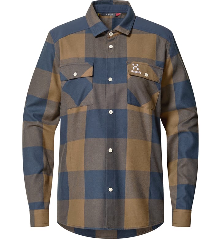 Timmer Shirt Women Teak Brown/Tarn blue Timmer Shirt Women Teak Brown/Tarn blue