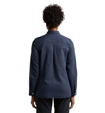 Curious Hemp Shirt Women Tarn Blue