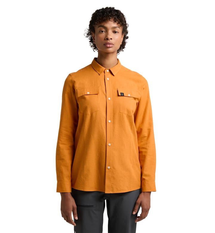 Curious Hemp Shirt Women Desert Yellow